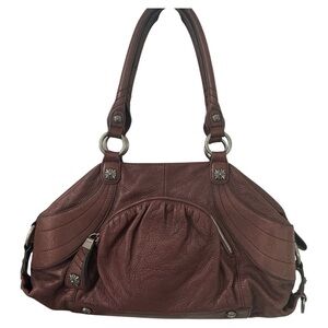B.MAKOWSKY  100% LEATHER SHOULDER BAG